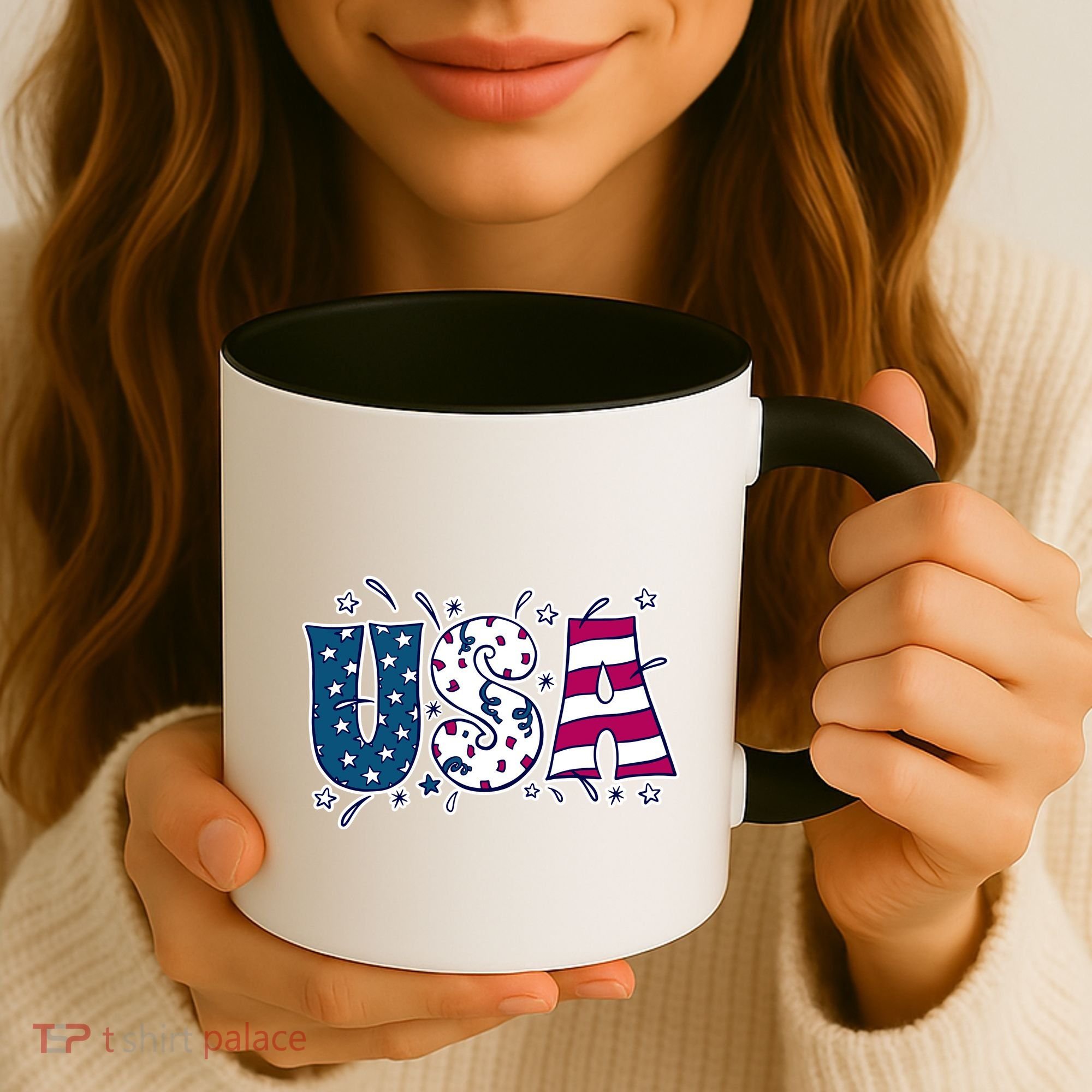 USA American Flag Celebration Coffee Mug