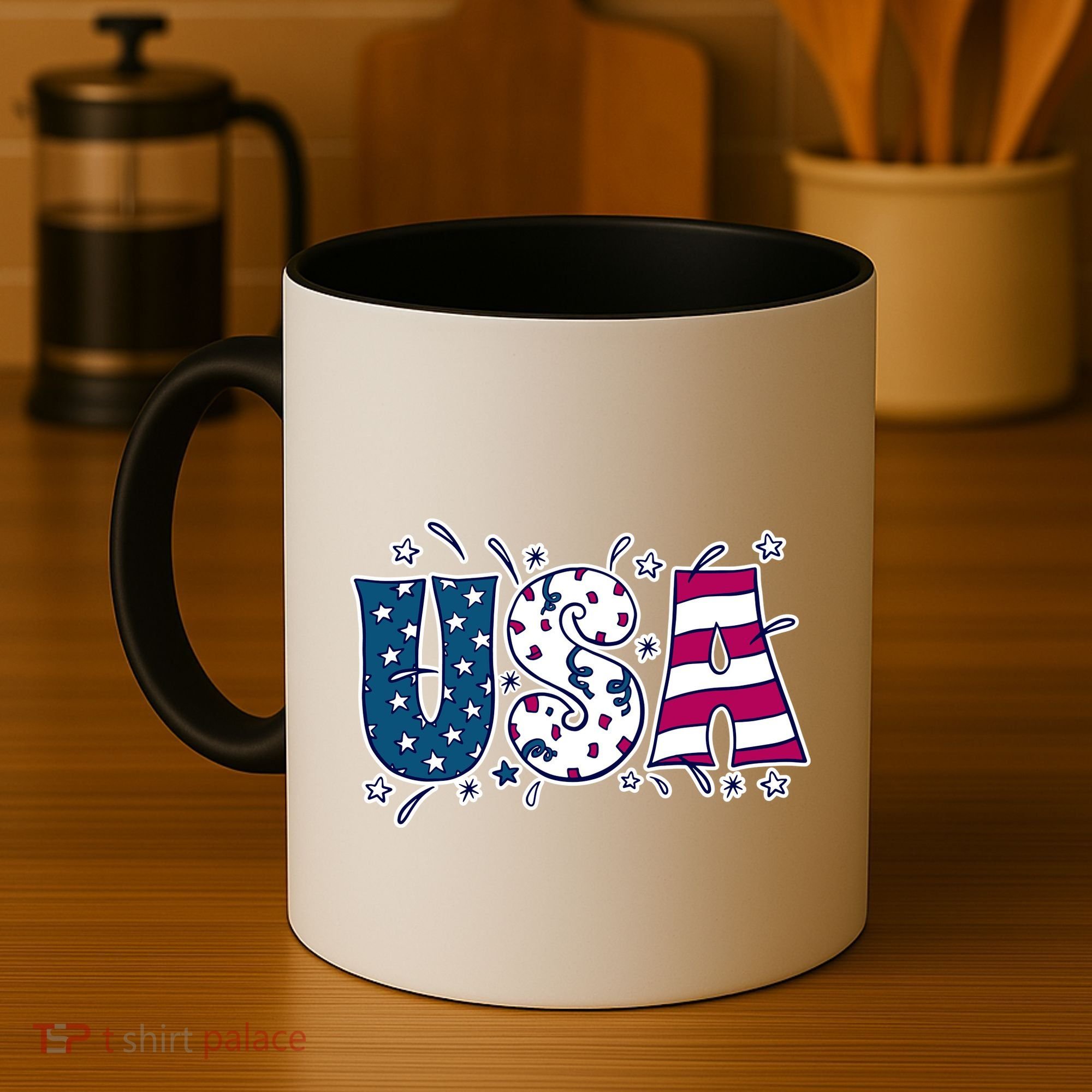 USA American Flag Celebration Coffee Mug