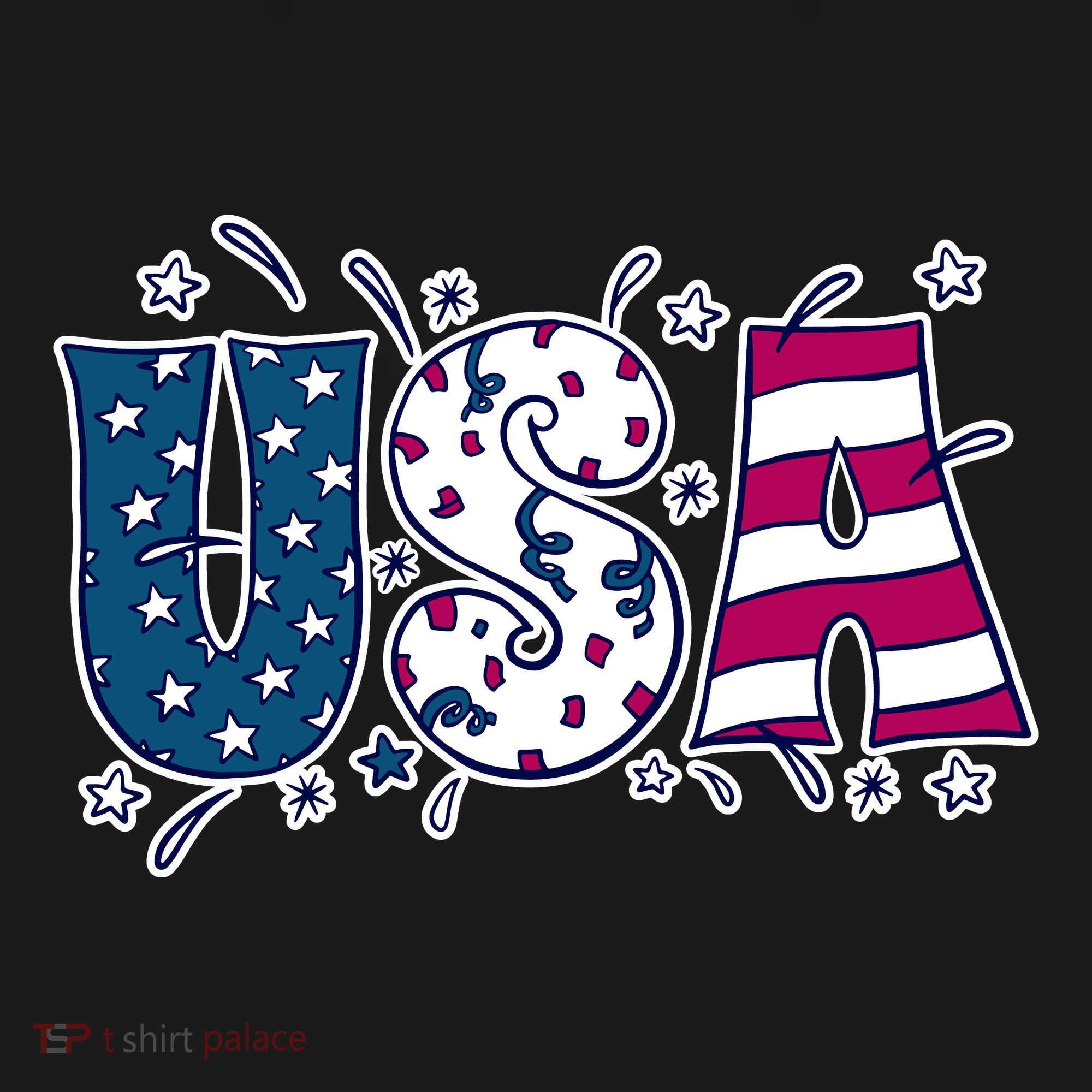 USA American Flag Celebration Ornament