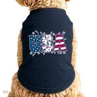 USA American Flag Celebration Doggie Tank thumb 0