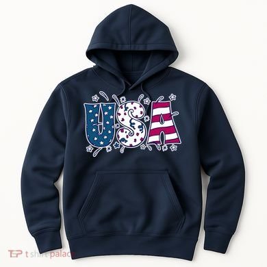USA American Flag Celebration Hoodie