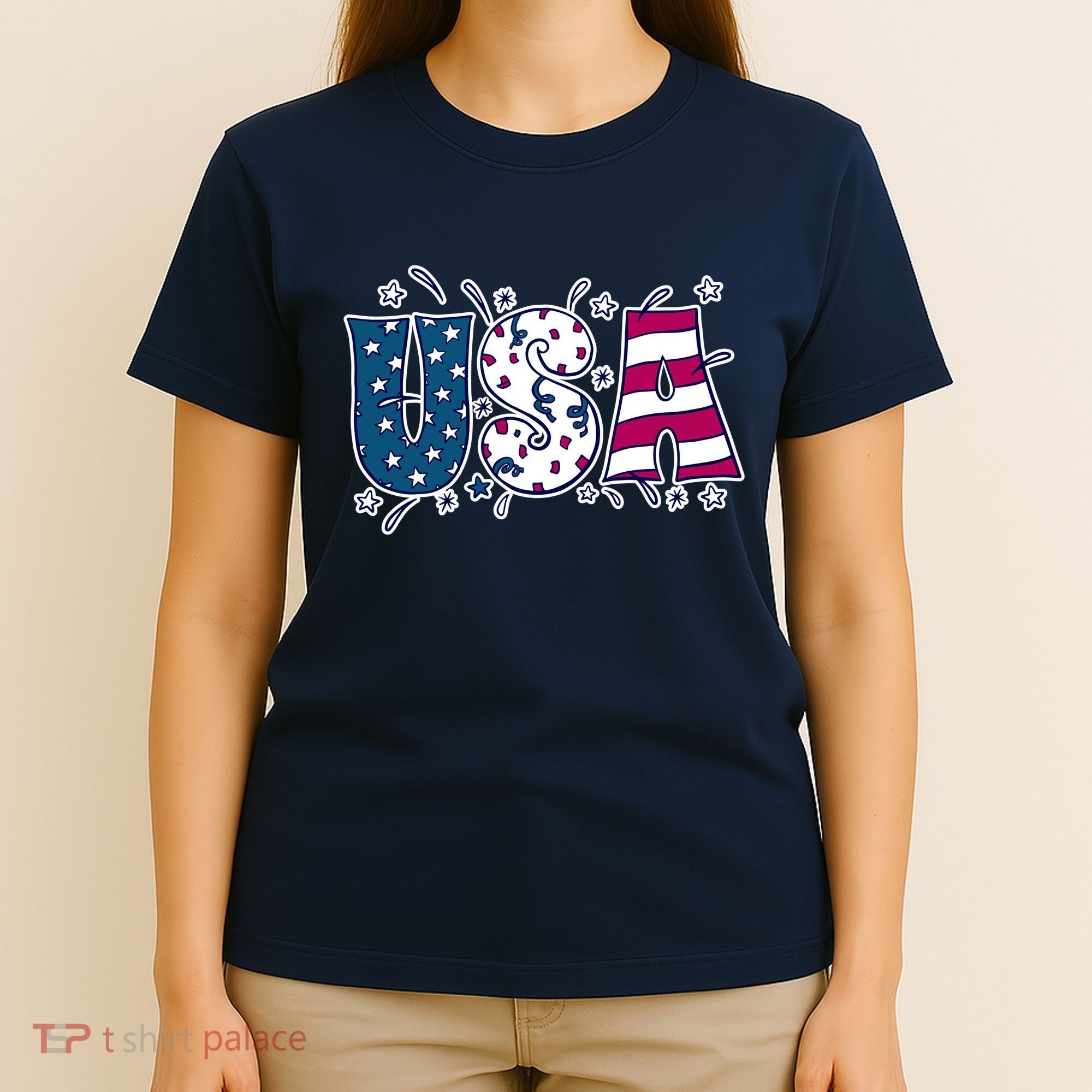 USA American Flag Celebration T-Shirt