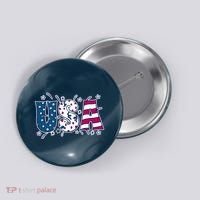 USA American Flag Celebration Button thumb 0