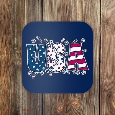 USA American Flag Celebration Coaster