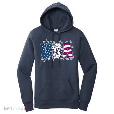 USA American Flag Celebration Women's Hoodie