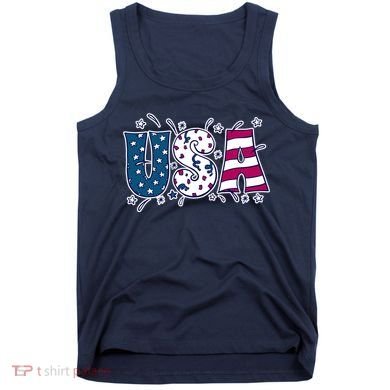 USA American Flag Celebration Tank Top
