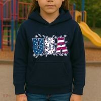 USA American Flag Celebration Kids Hoodie thumb 3