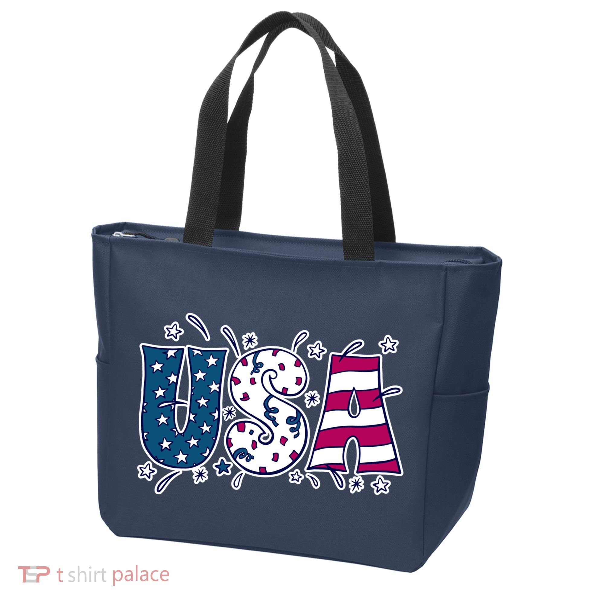 USA American Flag Celebration Tote Bag