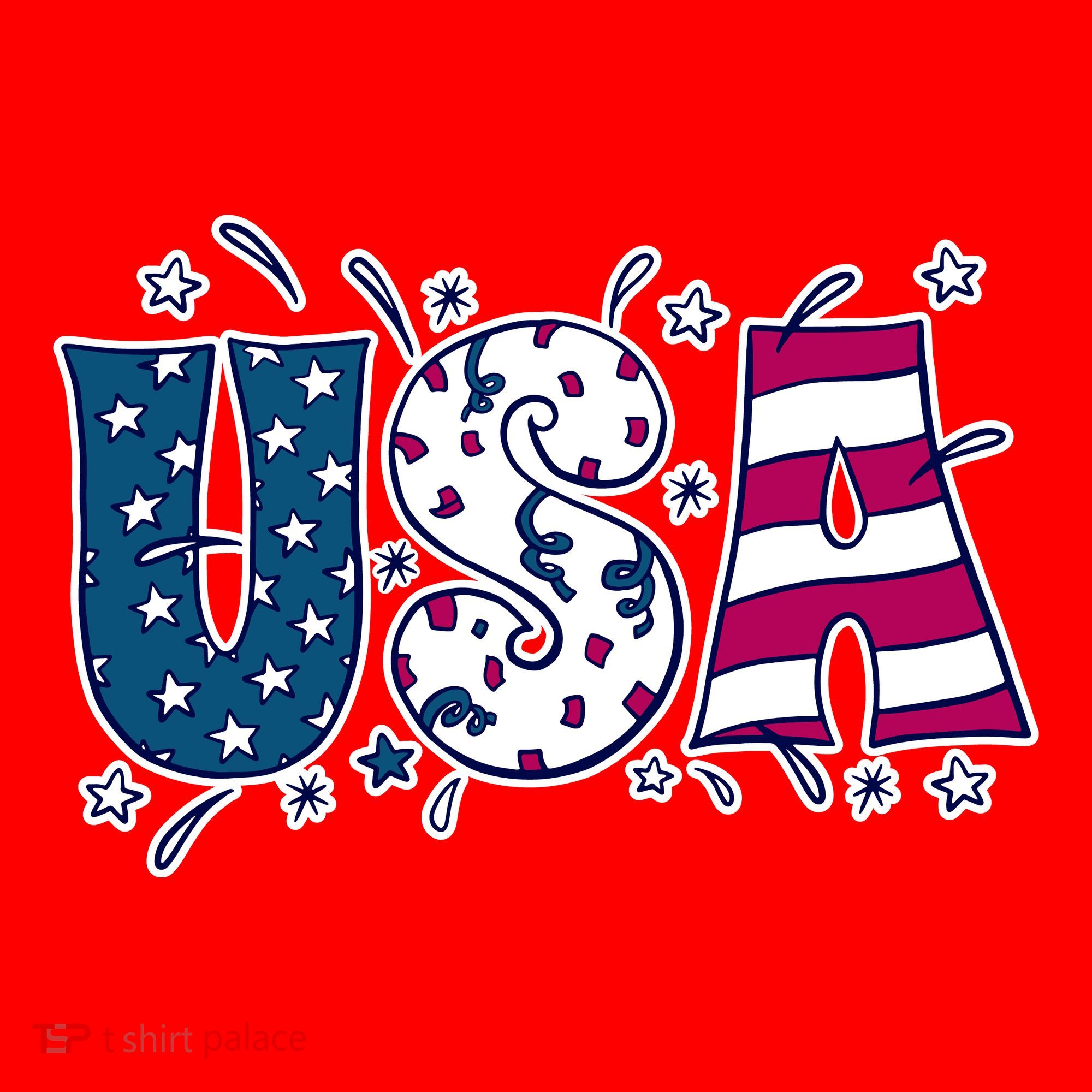 USA American Flag Celebration Santa Hat