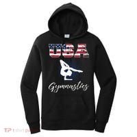 USA American Flag Gymnastics Tee Gymnast 4th Of July Women's Hoodie thumb 0