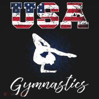 USA American Flag Gymnastics Tee Gymnast 4th Of July Women's Hoodie thumb 2