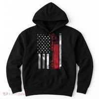 US American Flag Semi Truck Driver 18 Wheeler Trucker Gift Hoodie thumb 0