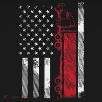 US American Flag Semi Truck Driver 18 Wheeler Trucker Gift Apron thumb 3