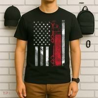 US American Flag Semi Truck Driver 18 Wheeler Trucker Gift T-Shirt thumb 6