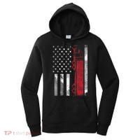US American Flag Semi Truck Driver 18 Wheeler Trucker Gift Women's Hoodie thumb 0