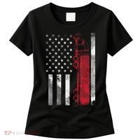 US American Flag Semi Truck Driver 18 Wheeler Trucker Gift Women's T-Shirt thumb 0