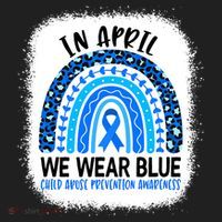 US America Flag Child Abuse Prevention Month April Awareness Women's Sweatshirt thumb 2