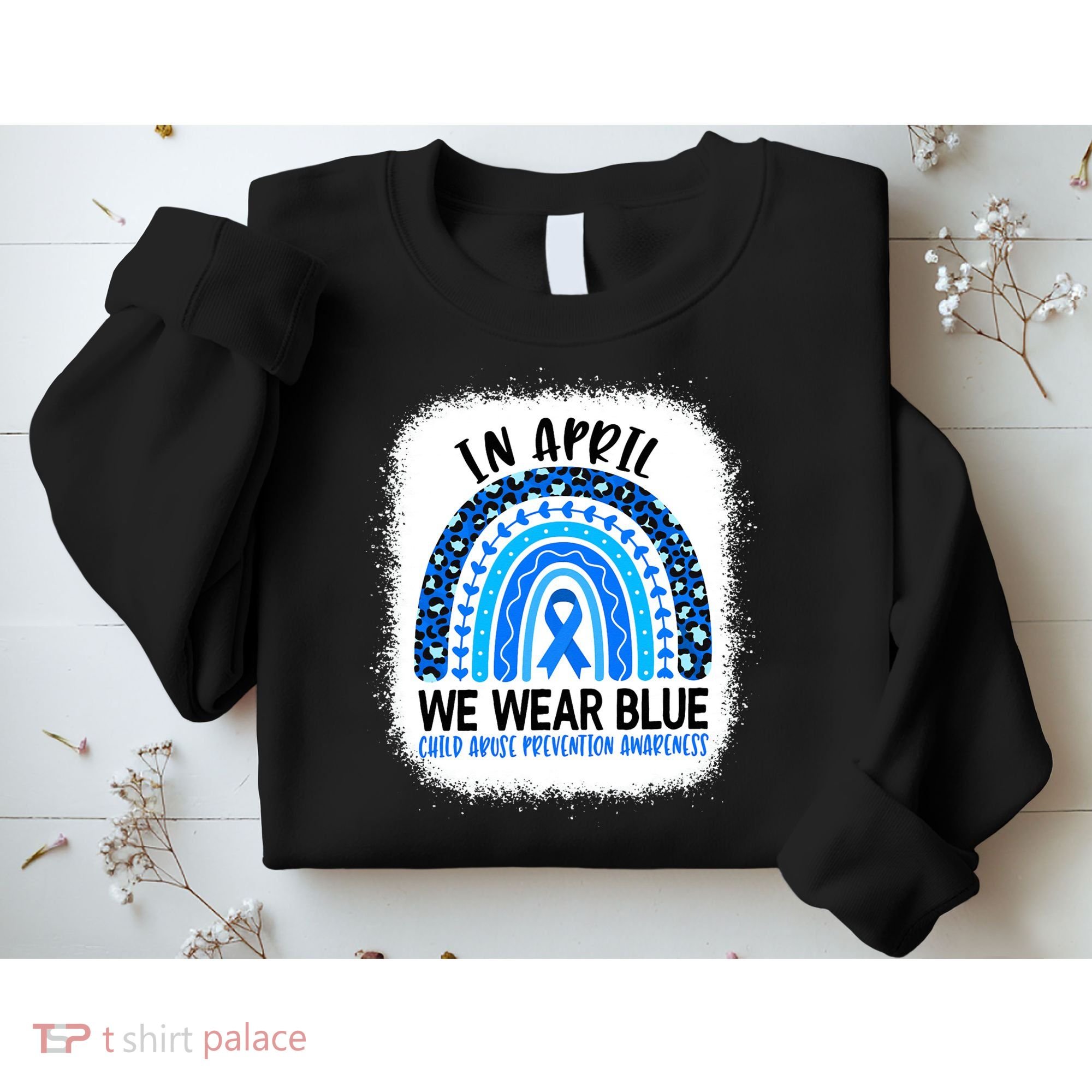 US America Flag Child Abuse Prevention Month April Awareness Sweatshirt