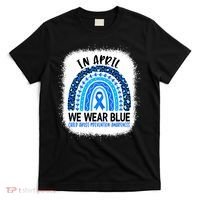 US America Flag Child Abuse Prevention Month April Awareness T-Shirt thumb 0