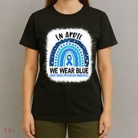 US America Flag Child Abuse Prevention Month April Awareness T-Shirt thumb 4