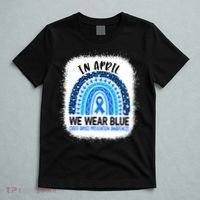 US America Flag Child Abuse Prevention Month April Awareness T-Shirt thumb 5