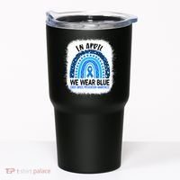 US America Flag Child Abuse Prevention Month April Awareness Tumbler thumb 0