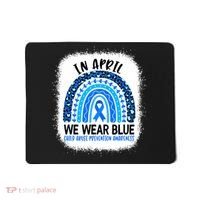 US America Flag Child Abuse Prevention Month April Awareness Mousepad thumb 0