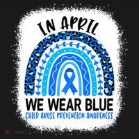 US America Flag Child Abuse Prevention Month April Awareness Mousepad thumb 1