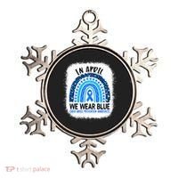 US America Flag Child Abuse Prevention Month April Awareness Ornament thumb 0