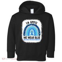 US America Flag Child Abuse Prevention Month April Awareness Toddler Hoodie thumb 0