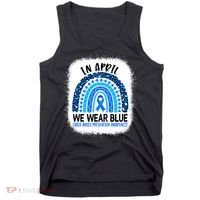 US America Flag Child Abuse Prevention Month April Awareness Tank Top thumb 0