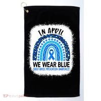 US America Flag Child Abuse Prevention Month April Awareness Golf Towel thumb 0