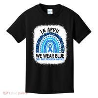 US America Flag Child Abuse Prevention Month April Awareness Kids T-Shirt thumb 0