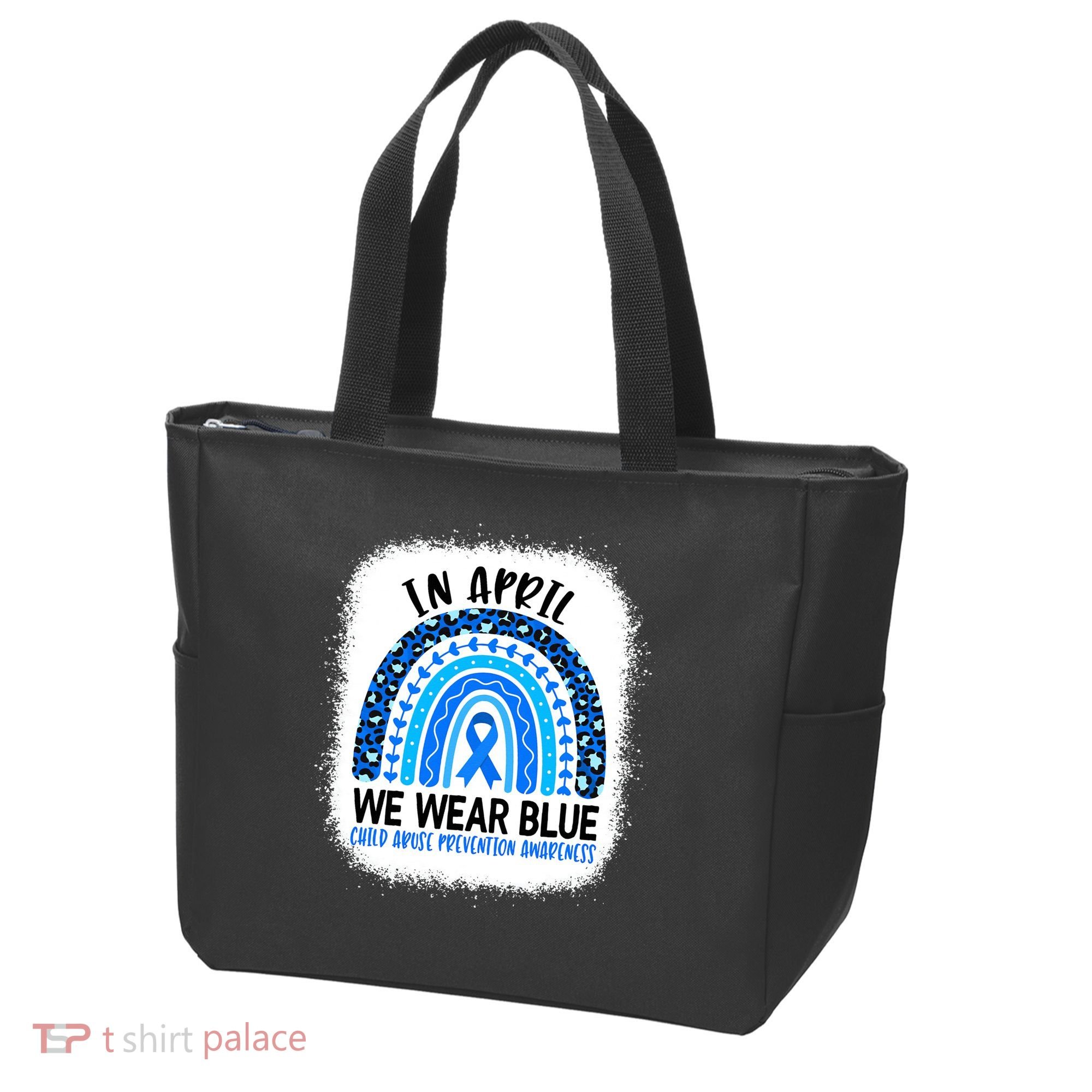 US America Flag Child Abuse Prevention Month April Awareness Tote Bag