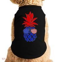 USA American Flag Sunglasses Pineapple Doggie Tank thumb 0