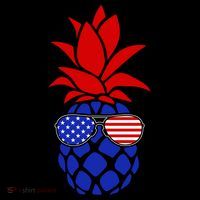 USA American Flag Sunglasses Pineapple Coffee Mug thumb 5