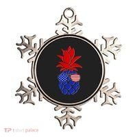 USA American Flag Sunglasses Pineapple Ornament thumb 0