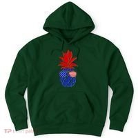 USA American Flag Sunglasses Pineapple Hoodie thumb 0