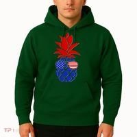 USA American Flag Sunglasses Pineapple Hoodie thumb 2