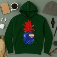 USA American Flag Sunglasses Pineapple Hoodie thumb 3