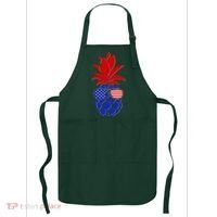 USA American Flag Sunglasses Pineapple Apron thumb 0