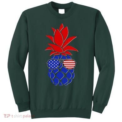 USA American Flag Sunglasses Pineapple Sweatshirt