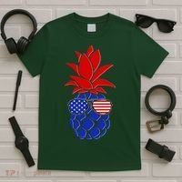 USA American Flag Sunglasses Pineapple T-Shirt thumb 5