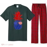 USA American Flag Sunglasses Pineapple Pajama Set thumb 0