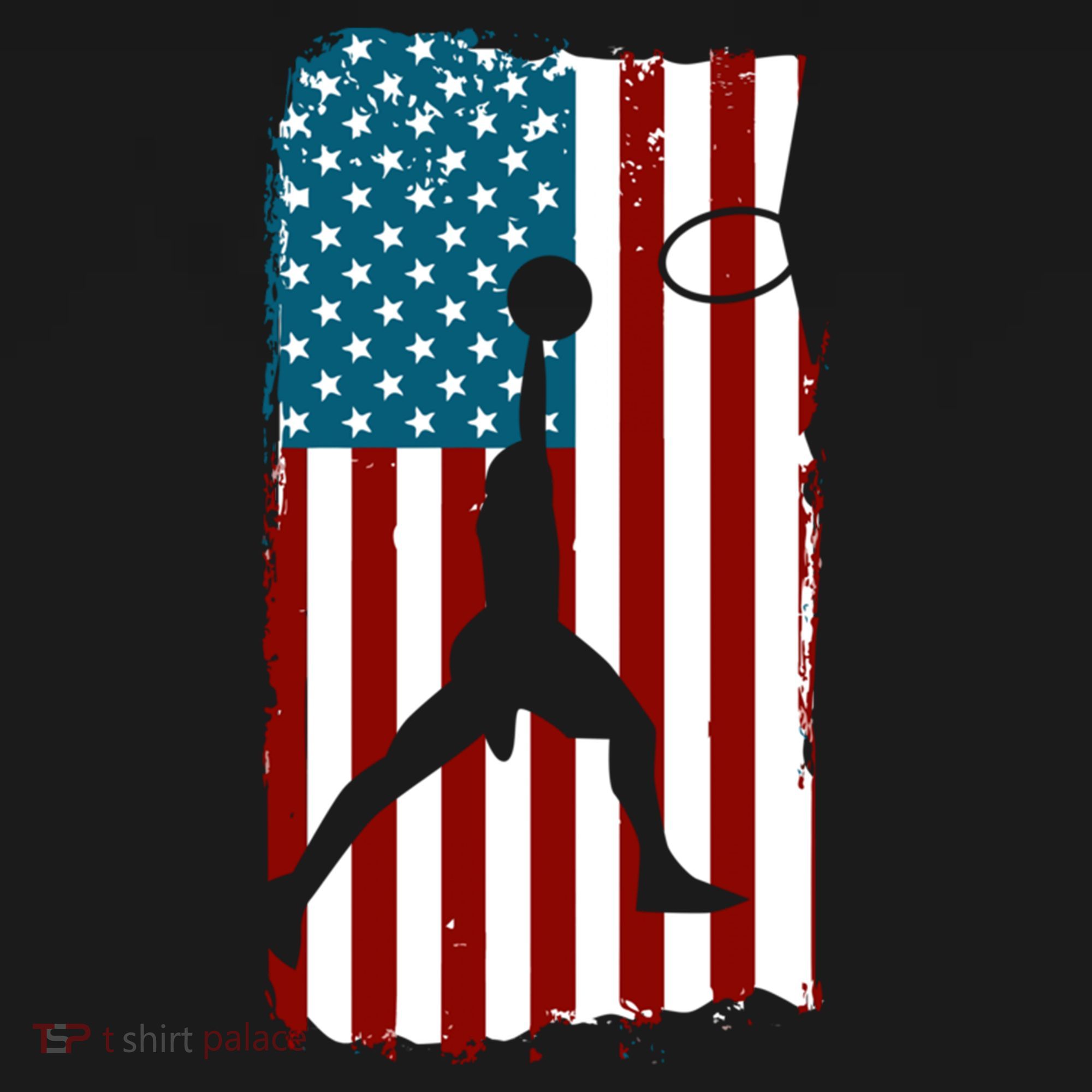 Us American Flag Basketball Patriotic Athlete Print Gift Women's Hoodie