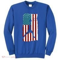 Us American Flag Basketball Patriotic Athlete Print Gift Sweatshirt thumb 0