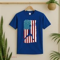 Us American Flag Basketball Patriotic Athlete Print Gift T-Shirt thumb 2