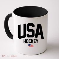 USA American Flag Hockey Coffee Mug thumb 0