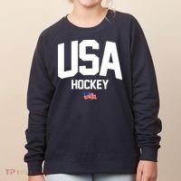 USA American Flag Hockey Women's Sweatshirt thumb 0