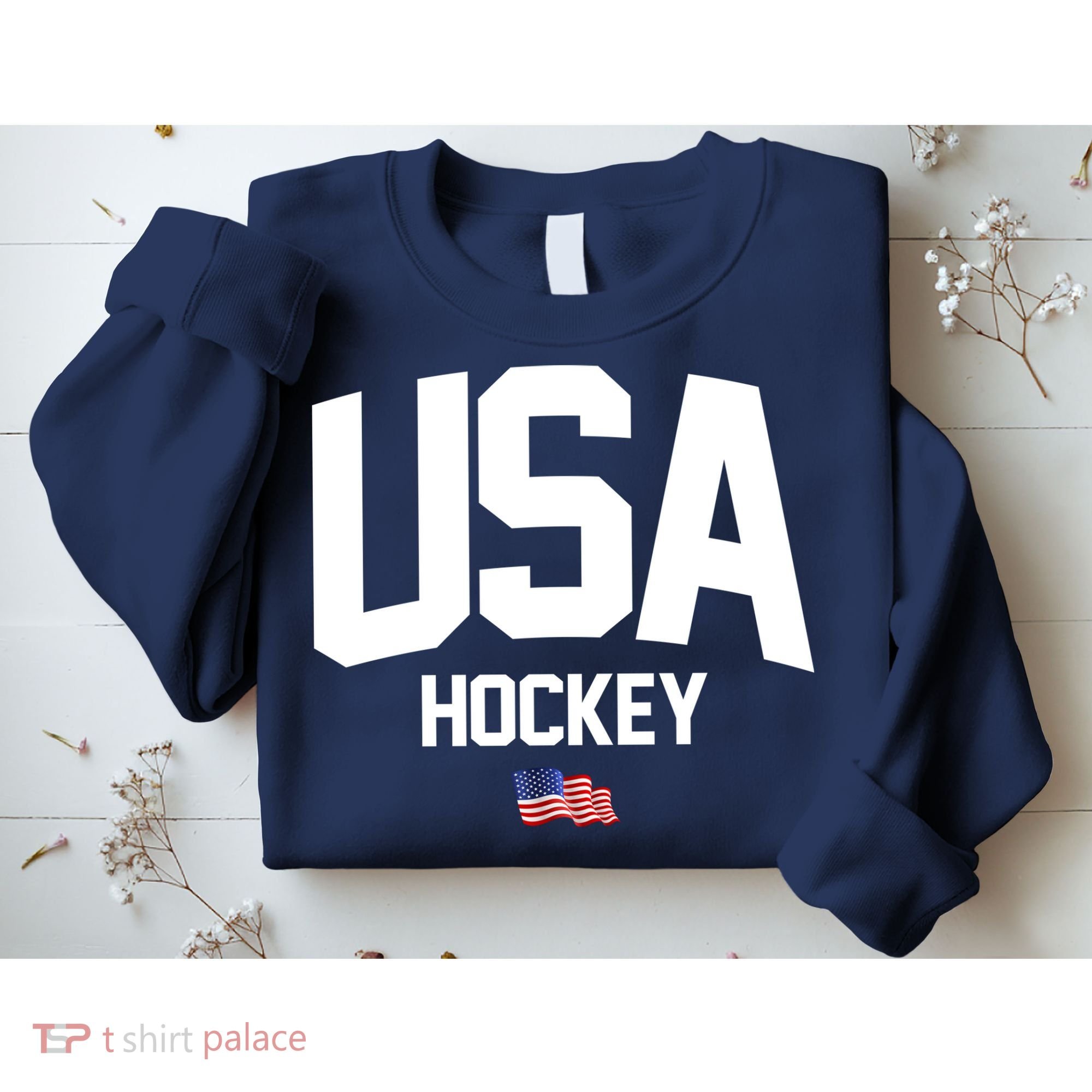 USA American Flag Hockey Sweatshirt